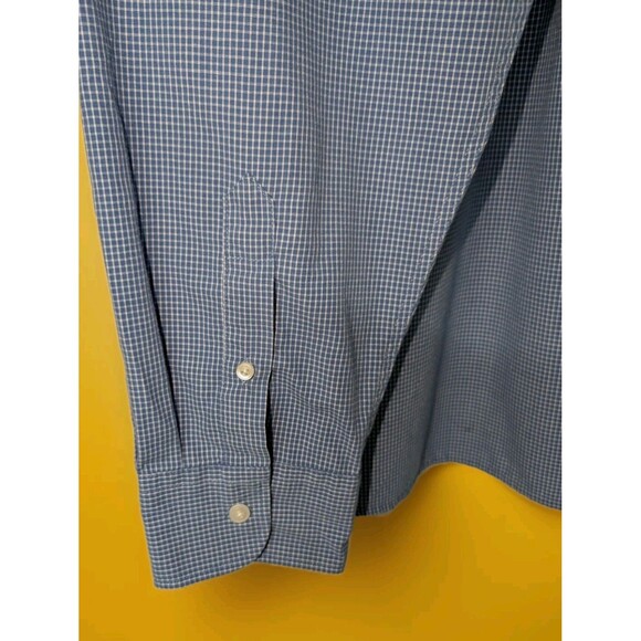 DOCKERS Classic Fit Men's Button Up Shift Blue Plaid  Size XXL - Picture 5 of 7